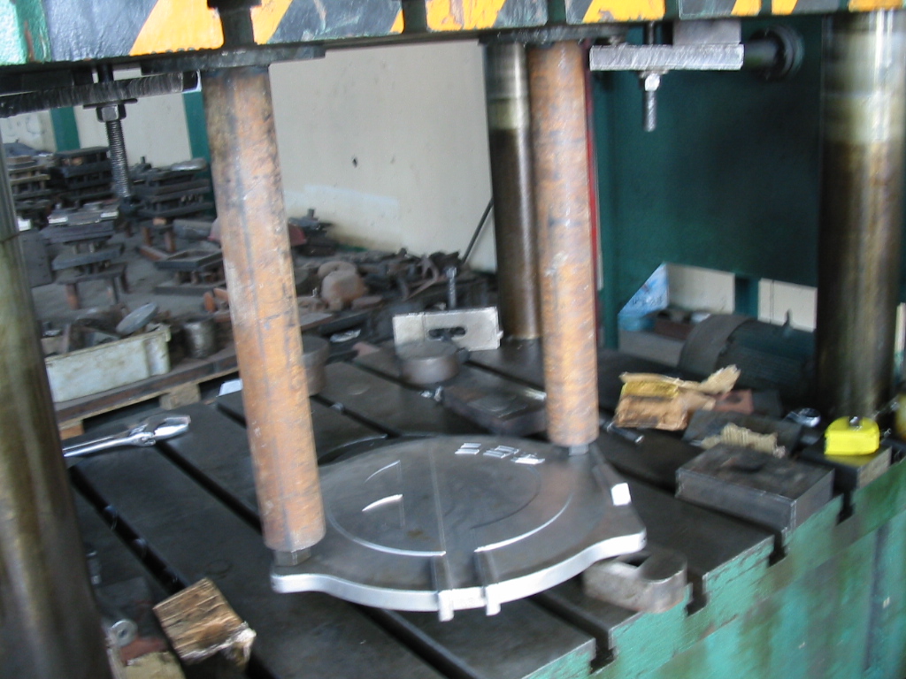 Large machining operation on the production floor